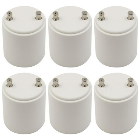 Torchstar 6pcs Gu24 To E26 E27 Adapter Fits Halogen Led Cfl