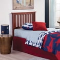 thumbnail image 3 of Belmont Wooden Headboard Panel with Slatted Grill Design, Merlot Finish, Full / Queen, 3 of 4