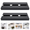 thumbnail image 3 of Shisuyan Wine Glass Storage Racks Black 2Pcs 10.1x4.3x0.8In Plastic, 3 of 8