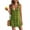Green, variant on Sleeveless Women's Tank Drawstring Ribbed Summer Mini Dress Party Club Tight Dresses