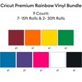 thumbnail image 2 of Paquete de vinilos Cricut Premium Rainbow de 9 x 4,5 m + 2 x 9 m en blanco y negro, 2 of 7