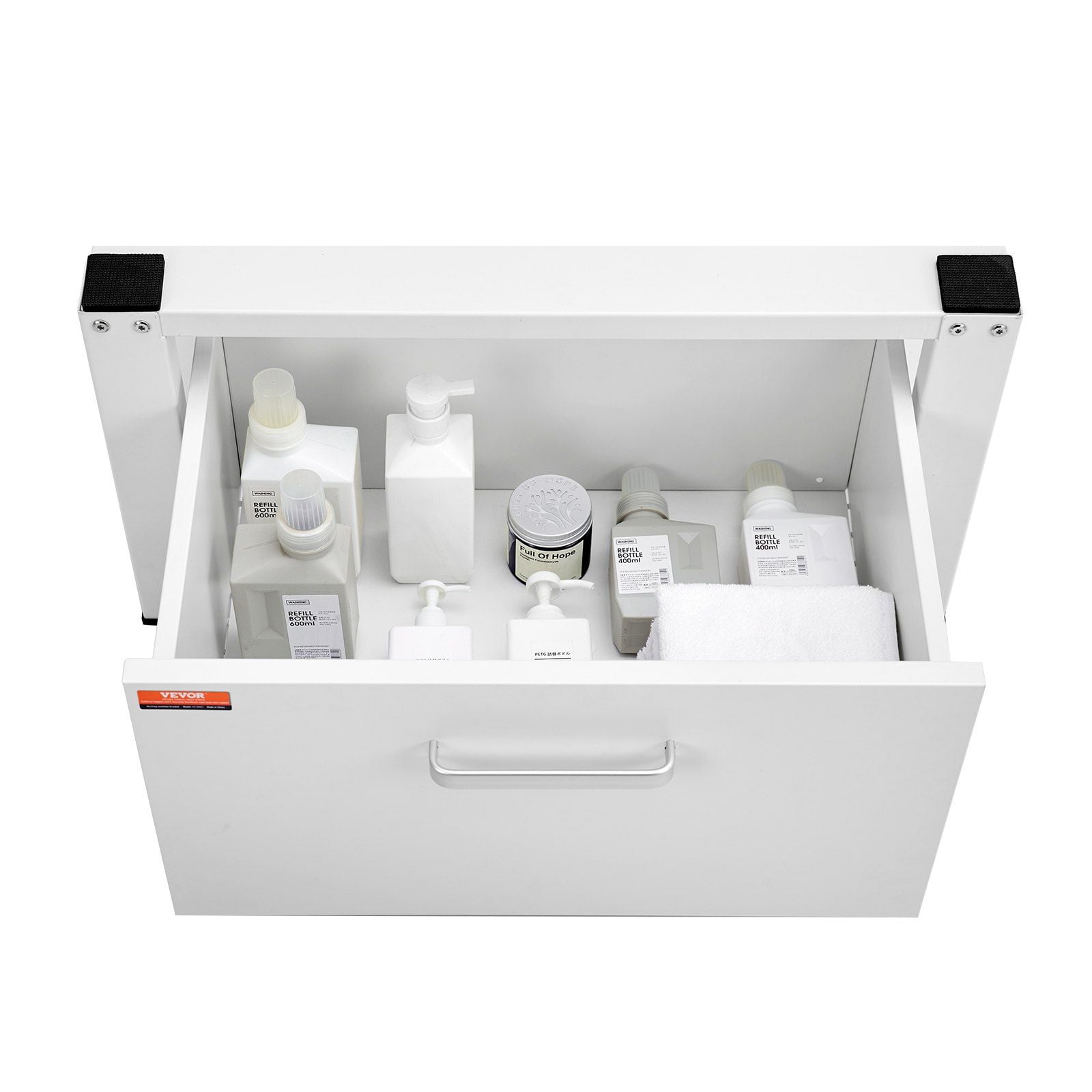 27" Laundry Pedestal for Front Load Washer & Dryer, Heavy Duty Universal Stand with Storage Drawer, 660lbs Capacity, Sturdy Metal Base
