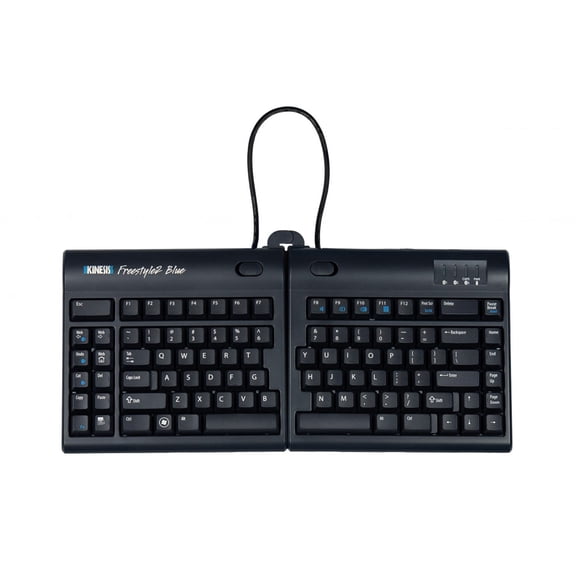 Kinesis KB800PB-BT Freestyle2 Blue Ergonomic Wireless Keyboard for PC