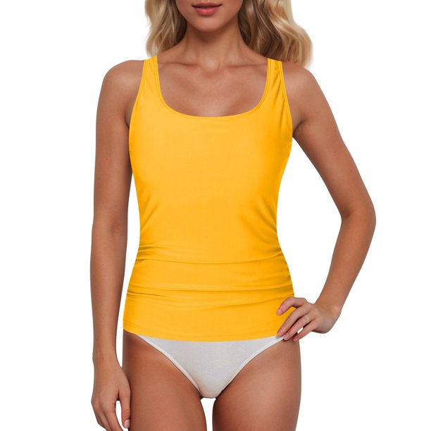 MKLEKYY Trajes De Baño Mujer Completo Women Lace Up Swimwear Tops Underwire Full Coverage Bikini Top Push Up Swim Crop Top Tie Back Bathing Suit Tops