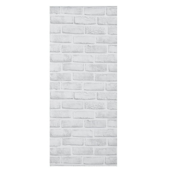 Decoración de pared, diseño único a prueba de futuro, adhesivo de pared con patrón de ladrillo blanco, papel de pared