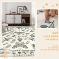 thumbnail image 5 of Ivalue Insect Botanical 6x9 Area Rugs for Living Room Washable Non-Slip Carpets for Bedroom Dining Room Soft Thin Rug Indoor (Beige), 5 of 9