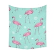 thumbnail image 2 of CADecor Flamingo Seamless Pattern On Blue Background Home Decor Tapestry Wall Art Wall Tapestry 60x80 Inches, 2 of 2