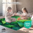 thumbnail image 4 of ODIKA 4'x6' Machine Washable Non-Slip Area Rug, Tropical Leaf Medley with Vivid Rainforest Foliage Design High Traffic Rug, Green, 144459, 4 of 5
