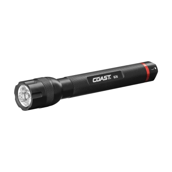 Coast Black Aluminum 83 lm. 13 h Run Time Rear Switch Fixed Beam LED Flashlight
