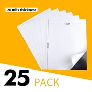 Koala Magnetic Sheets with Adhesive Backing 4x6 inch 20mil 25 Sheets for DIY Photo Frame Ablums, Crafts