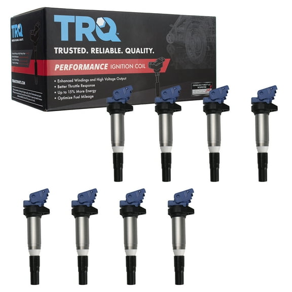 TRQ Ignition Coil Set Fits BMW 650i 750i Alpina B6 xDrive M6 Gran Coupe X5 X6 ICA61976