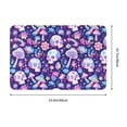 thumbnail image 3 of Daiia mushroom rainbow Skull cartoon Front Door Mat, Heavy Duty Durable Welcome Mat for Outdoor Indoor, Dirt Trapper Waterproof Super Absorbent Door Mat, 16" x 24", 3 of 9