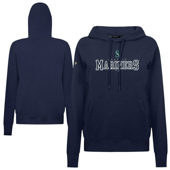 Women's Levelwear Navy Seattle Mariners Adorn Journey Hoodie