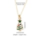 thumbnail image 4 of Adorno de campana de collar navideño Bastón de alce navideño Colgante de árbol de Navidad de Papá Noel Traje, 4 of 6