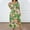 Yellow, variant on Mingw Beach Vacation Clothes for Women Womens Long Maxi Summer Floral Print Short Sleeve Flowy Modest Maxi Dress Gown