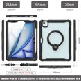 thumbnail image 6 of Full Body Protection Stand Case for iPad Air4,Air5,Air11 M2 M3,Pro11 2018-2022 Built In 9H Glass Screen Protector Shoulder Strap, 6 of 16