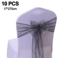 thumbnail image 2 of Juego de 10 lazos para sillas, fajas, lazos para la espalda, decoración para bodas, recepciones, eventos, banquetes, sillas, decoración, 2 of 5