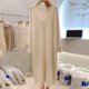 thumbnail image 3 of Vestido suéter de alta calidad para mujer, talla 10XL, 150kg, Color sólido, jersey con cuello en V, vestido largo grueso de otoño e invierno, 3 of 5