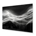 thumbnail image 2 of Designart "Duality of Thought Black and White III" Modern Waves Metal Wall Art, 2 of 5