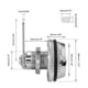 thumbnail image 5 of Paquete de 2 cerraduras de leva combinadas, cerradura codificada con contraseña, cerradura de leva para gabinete de seguridad de 3 dígitos, cilindro de 3/4 pulgadas, cajón con acabado cromad, 5 of 5