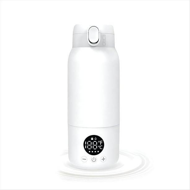 Calentador Portátil de Leche y Biberones para Bebés: Gran Capacidad, Calentamiento Rápido de Agua y Fórmula, Ideal para Leche Materna y Viajes Familiares.