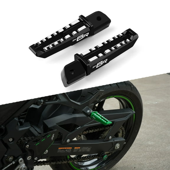 Motorcycle Footboards FootPegs 360° Roating Fit For Ninja ZX-6R - 2024 2025   | ZX-6R Passenger Footboards Footrest Pedal Foot Pegs 2024 ZX6R Footpegs 2025 ZX6R Accessories
