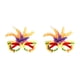 thumbnail image 2 of Gafas decorativas Monstrate DIY carnaval ABS amarillo morado 2Conjunto, 2 of 6