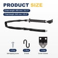 thumbnail image 2 of Uxcell Screen Door Chain,(25 Inch, Black) (1 Pcs), Zinc Plated Steel Spring Storm Door Protector with Plastic Tube, Suit for - Medium Lightweight Storm Screen Doors Windows, 2 of 6