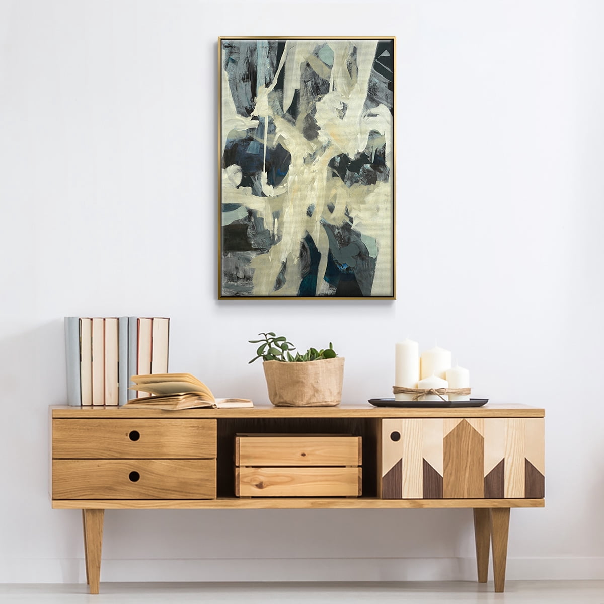 Bearers Framed Premium Gallery Wrapped Canvas - Ready to Hang - 25 x 37 - Gold Floating Frame