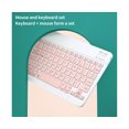 thumbnail image 3 of 2 Pcs/Set Clavier Sans Fil Largement Compatible Plug Play ABS Souris Sensible Compatible Bluetooth pour iPad - Blanc, 3 of 5