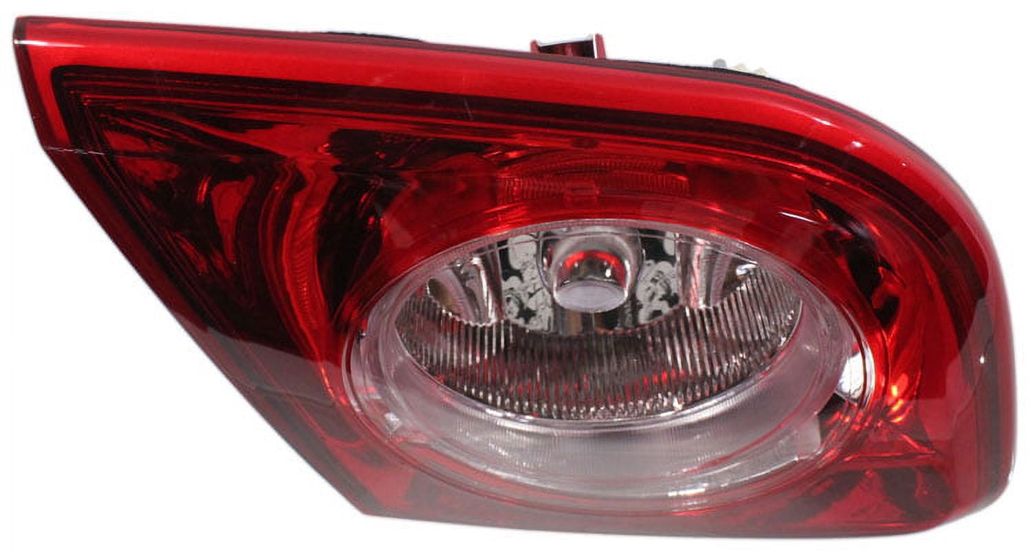 Tail Light Compatible With 2008-2012 Chevrolet Malibu Left Driver Side, Inner With bulb(s)