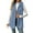 02 Blue, variant on Winter Ladies Winter Vest Fleece Sleeveless Hooded Jacket Fleece Button up Jacket Solid Color Outerwear with Pockets My Order My Items