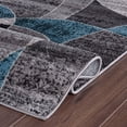 thumbnail image 4 of World Rug Gallery Contemporary Distressed Circle Area Rug - BLUE 7' 10" x 10', 4 of 8