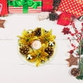 thumbnail image 6 of Christmas Candle Rings Wreaths Cedar Christmas Wreath Pine Cone Red Berry Wreath Xmas Table Centerpieces for Dining Room Wedding Decor, 6 of 6