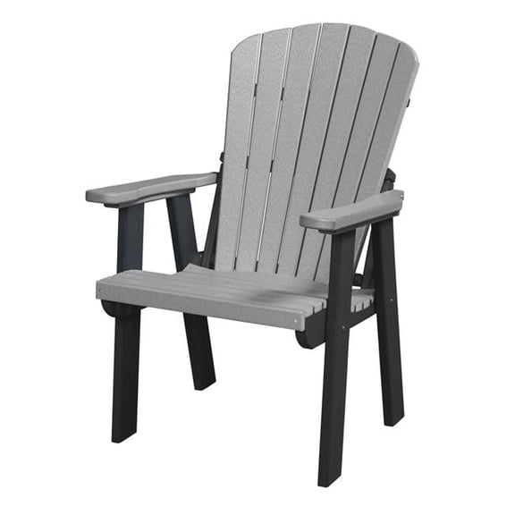 42 x 24.5 x 21 in. Os Home & Office Model Fan Back Chair with Black Base, Light Gray