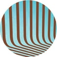 thumbnail image 1 of Ahgly Company Machine Washable Indoor Round Transitional Sienna Brown Area Rugs, 5' Round, 1 of 7