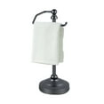 thumbnail image 4 of SunnyPoint Deluxe Fingertip Towel Holder Stand, Heavy Weighted and Free-Standing Steel Countertop Rack for Bathroom or Kitchen, Black Nickel, 4 of 5
