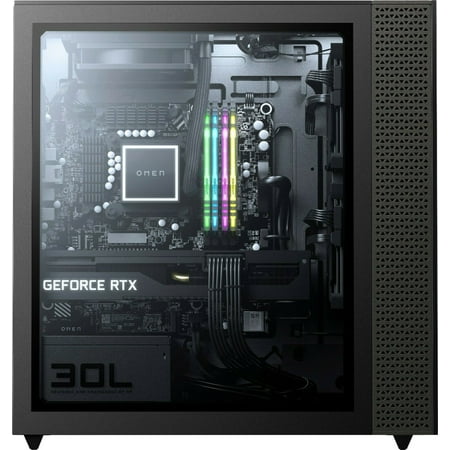 HP OMEN - Gaming Desktop - AMD Ryzen 7 5800X - 16GB Memory - NVIDIA GeForce RTX 3060 Ti - 1TB SSD - Jet Black PC Computer GT13-1094