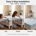thumbnail image 3 of 12 Clips Bed Sheet Straps,Adjustable Holder Straps for Corners Mattress Sheet Suspenders Grippers Bedding Accessories Black White, 3 of 6