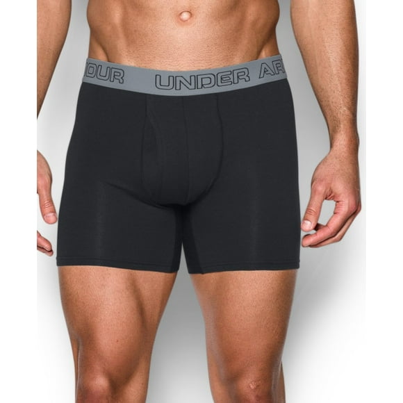 Charged Cotton 6Inch 3 Pk Black/Black/Black (Grey Band) Large