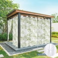 thumbnail image 6 of Outdoor Curtains for Patio Waterproof, Watercolor Forest Sage Green Outdoor Privacy Panels Grommet, Abstract Art Modern Trees Blackout Outside Curtains for Porch/Cabana 54"x95", 1 Panel, 6 of 8