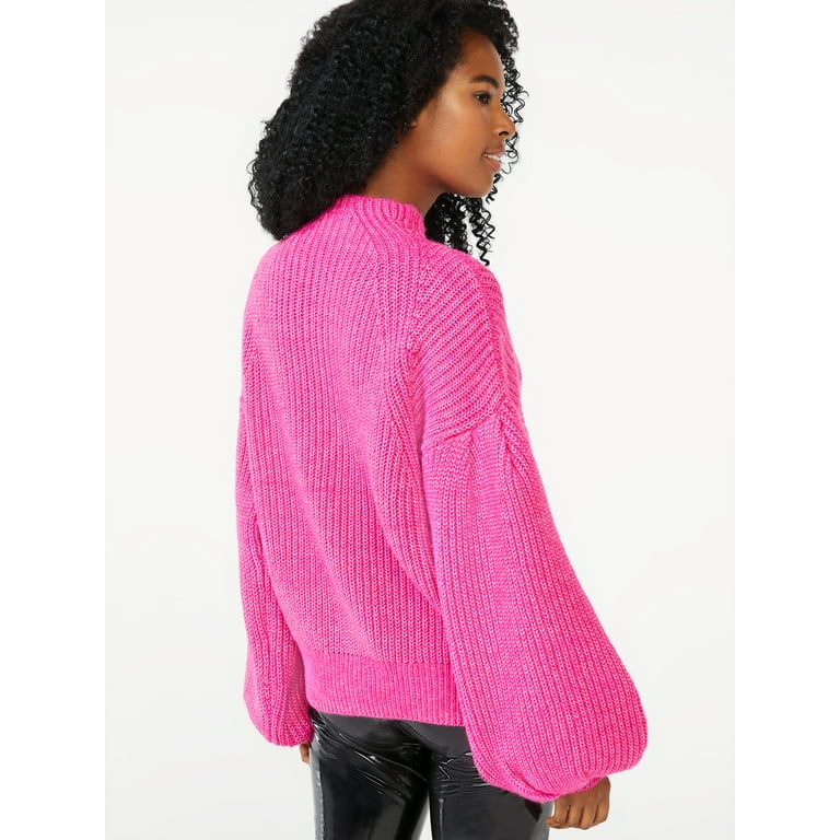 Cozy mock neck sweater sale