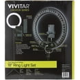 Vivitar 18Inch LED Ring Light, Adjustable 63Inch Tripod Stand, with