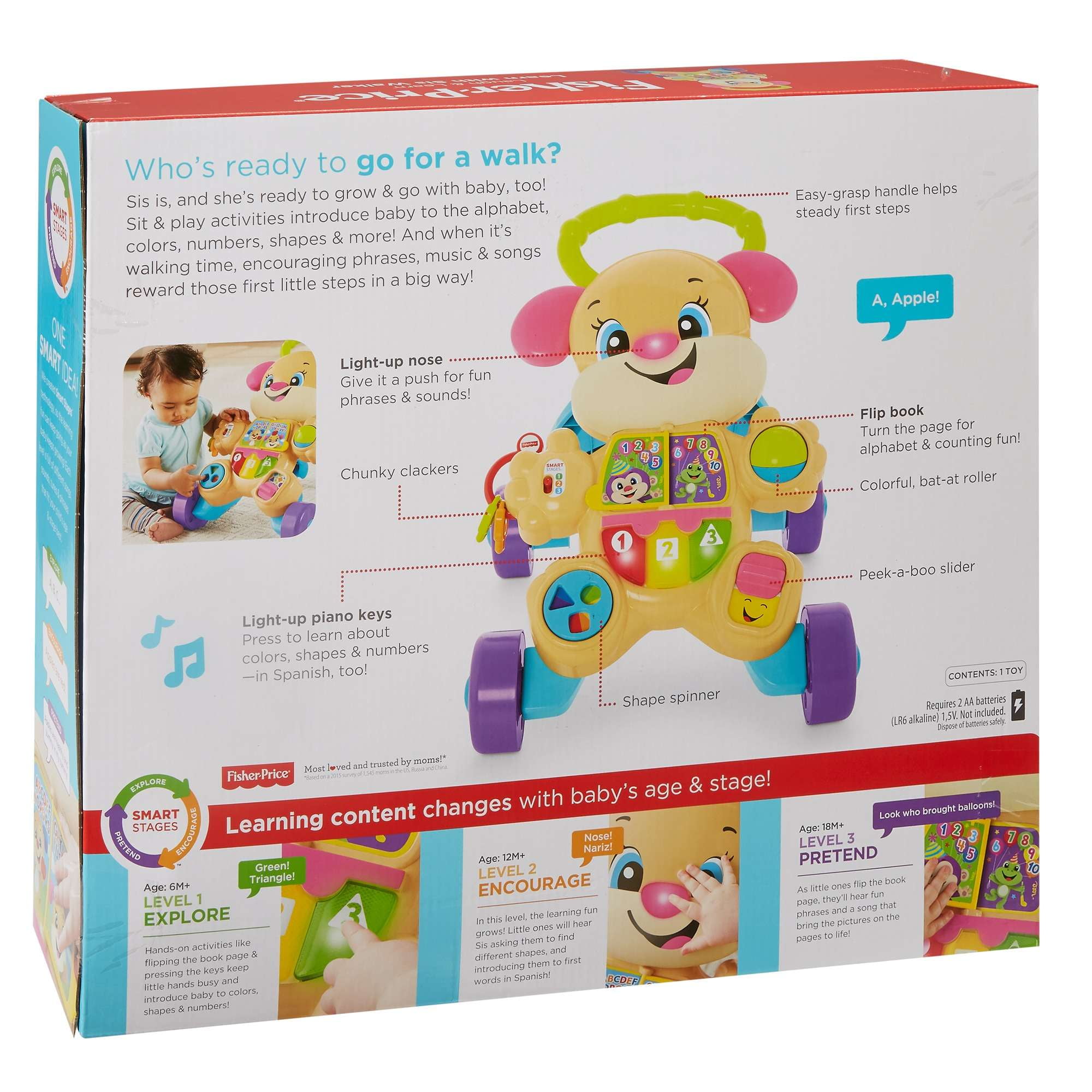 fisher price laugh and learn with sis walker