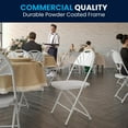 thumbnail image 4 of 8 Pk. HERCULES Series 650 lb. Capacity White Plastic Fan Back Folding Chair, 4 of 9