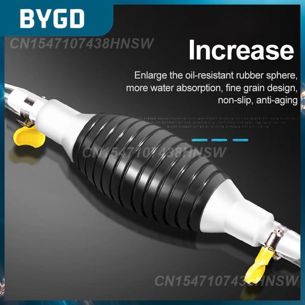 Portable Car Fuel Gas Pump Pvc Pipe Durable Syphon Fuel Saver Petrol Diesel Liquid Manual Pump Universal Water Oil Transfer Pump1.5m kitChina He Qiyong unisex