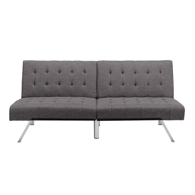 Dhp Emily Convertible Grey Linen Sofa Sleeper on Sale fastlisa.unibo.it