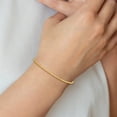 thumbnail image 2 of 14K Yellow Gold Polished Diamond Cut Beaded Bracelet - 7"- Made In Italy, 2 of 5