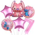 thumbnail image 1 of Conjunto de suministros para fiesta temática de Lilo y Stitch, cartel de feliz cumpleaños, decoración para pastel, globos 3D, Baby Shower, recuerdos de fiesta para niños y niñas, 1 of 4