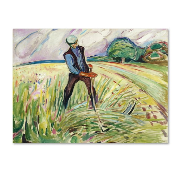 Trademark Fine Art 'The Haymaker' Canvas Art by Edvard Munch